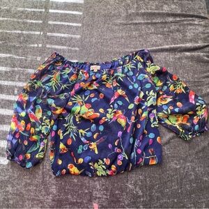 Philosophy birds of paradise Off-Shoulder Blouse